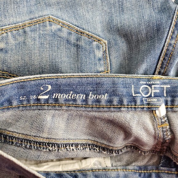 Ann Taylor Loft Jeans 2 Modern Boot‎ Medium Wash Bl - Picture 8 of 9